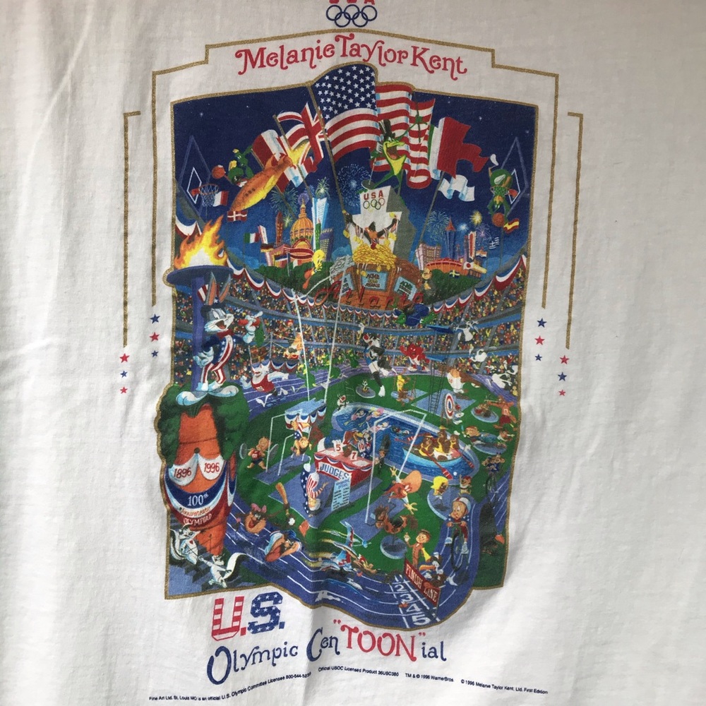 ❌Sold❌ Atlanta 1996 Olympics Looney Tunes T-Shirt - Picture 9 of 10